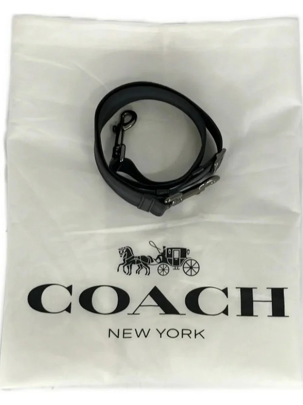COACH Hamilton Bag in Cordura F31277 Black Cordura Nylon Leather Business Bag